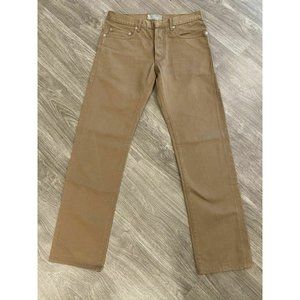 Dior Rich Tan Straight Leg Cotton Jean Pants